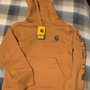 Carhartt boys Brown Hoodie Sweater